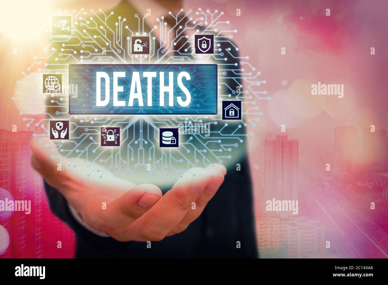 Conceptual hand writing showing Deaths. Concept meaning permanent ...
