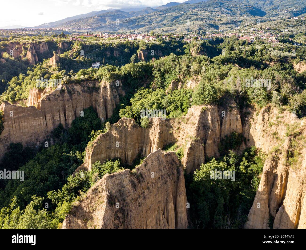 Balze Valdarno, canyon in Tuscany, Italy. Stock Photo