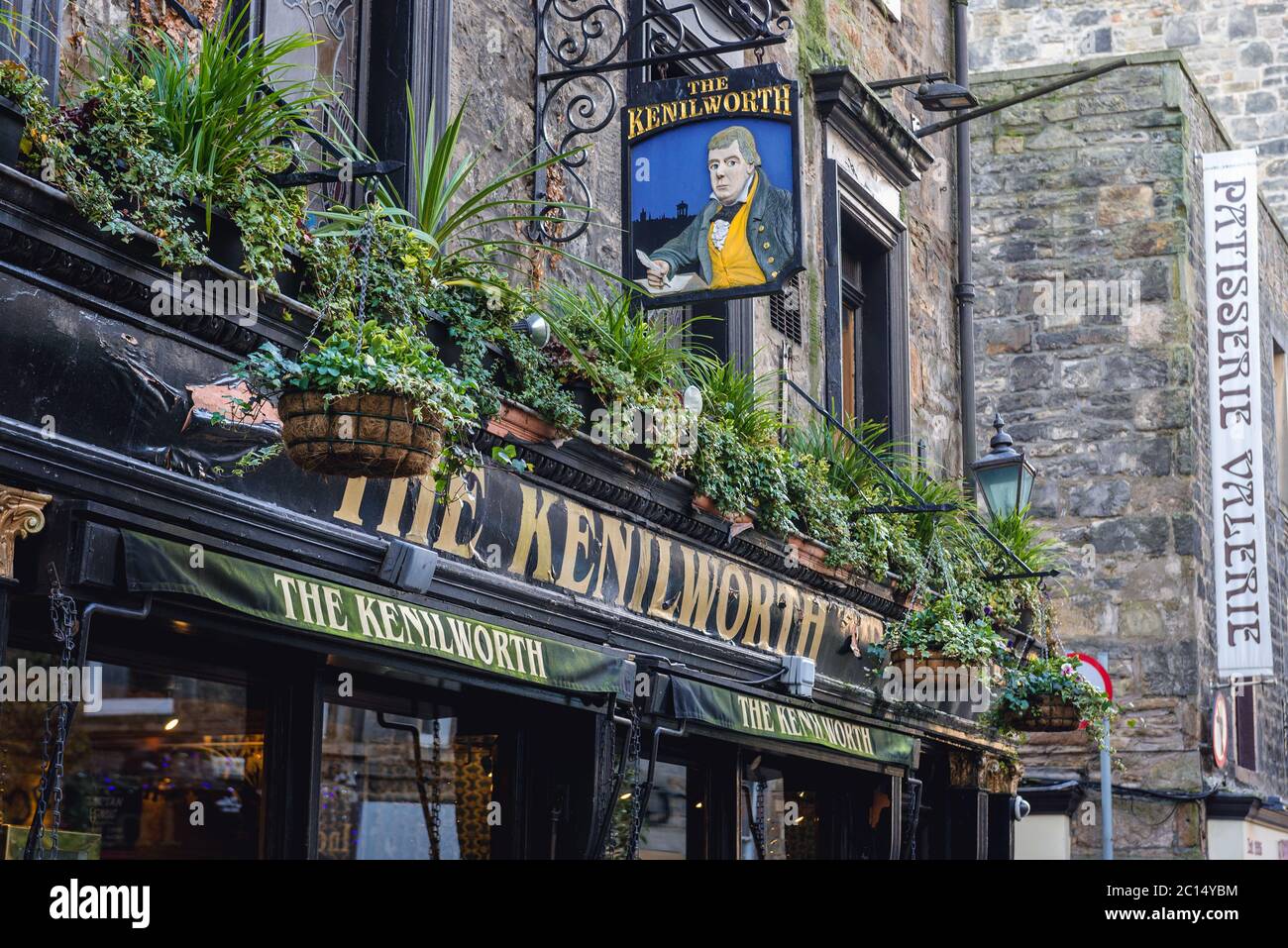 The Kenilworth pub located on Rose Street in New Town of Edinburgh, the capital of Scotland, part of United Kingdom Stock Photo
