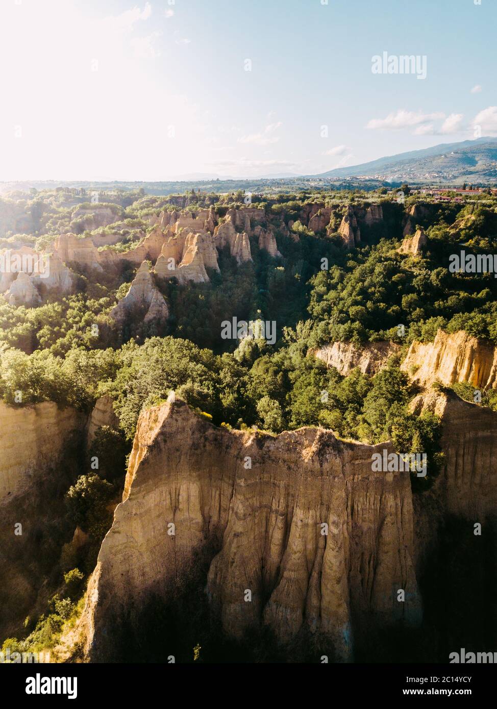 Balze Valdarno, canyon in Tuscany, Italy. Stock Photo