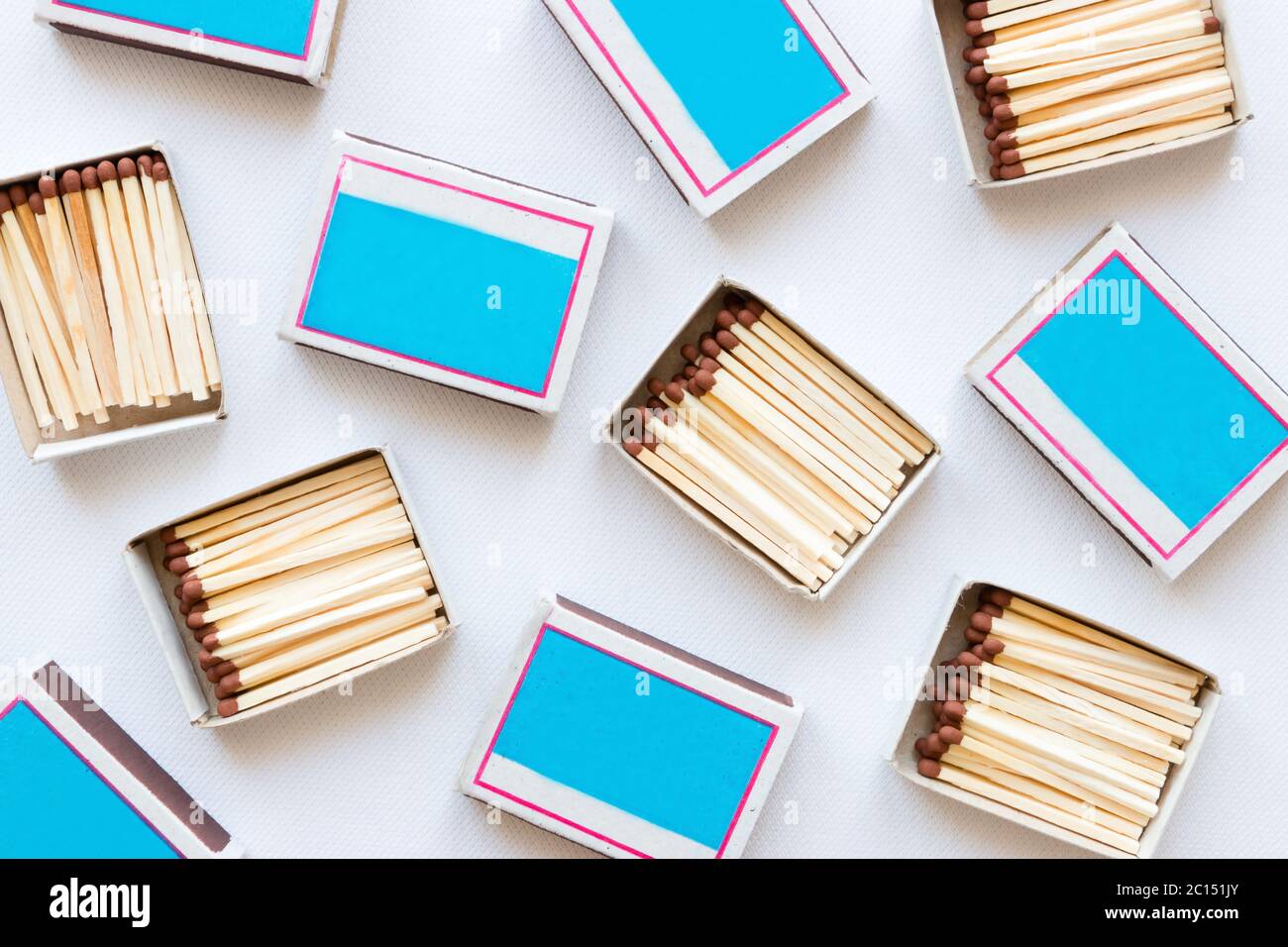 matchboxes on white background Stock Photo - Alamy