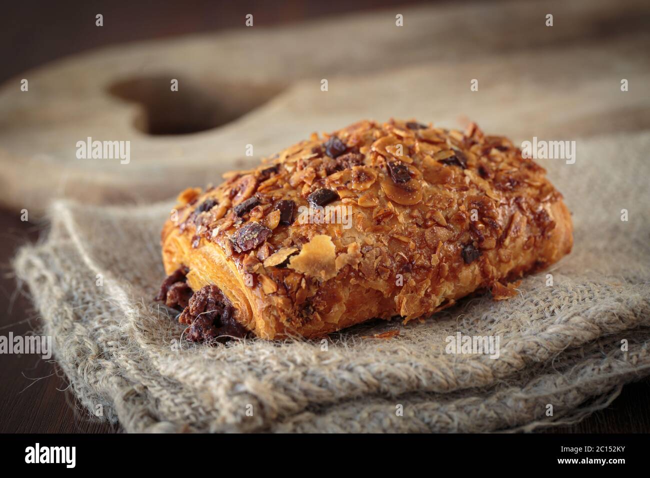 Chocolate bread croissant Stock Photo Alamy