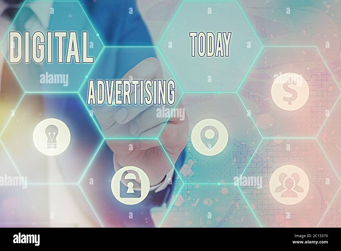 Writing note showing Digital Advertising. Business concept for when ...