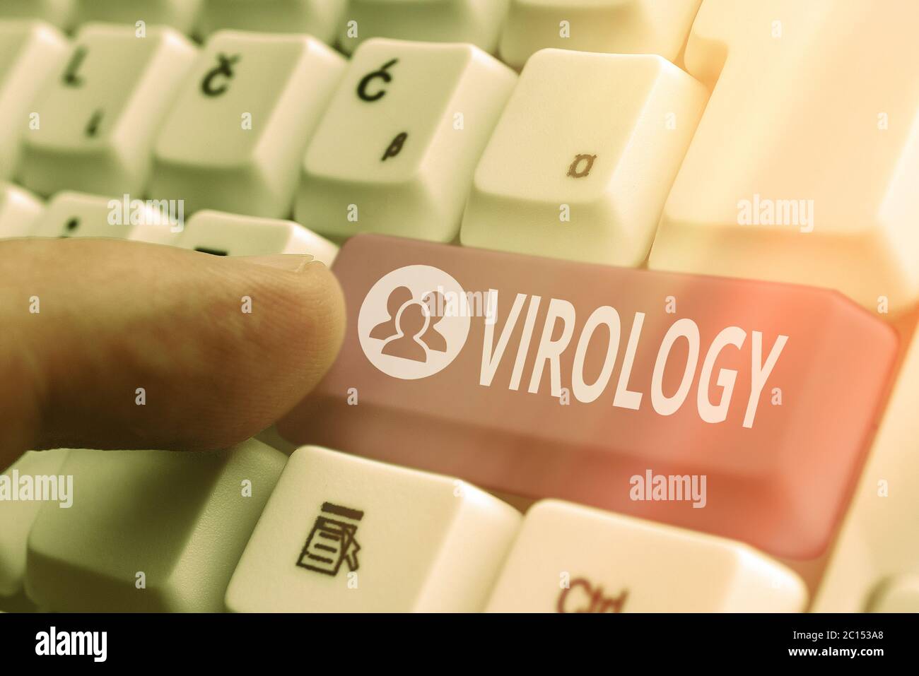 Virology Lettering Handwriting text Virology. Conceptual photo branch of science dealing ...