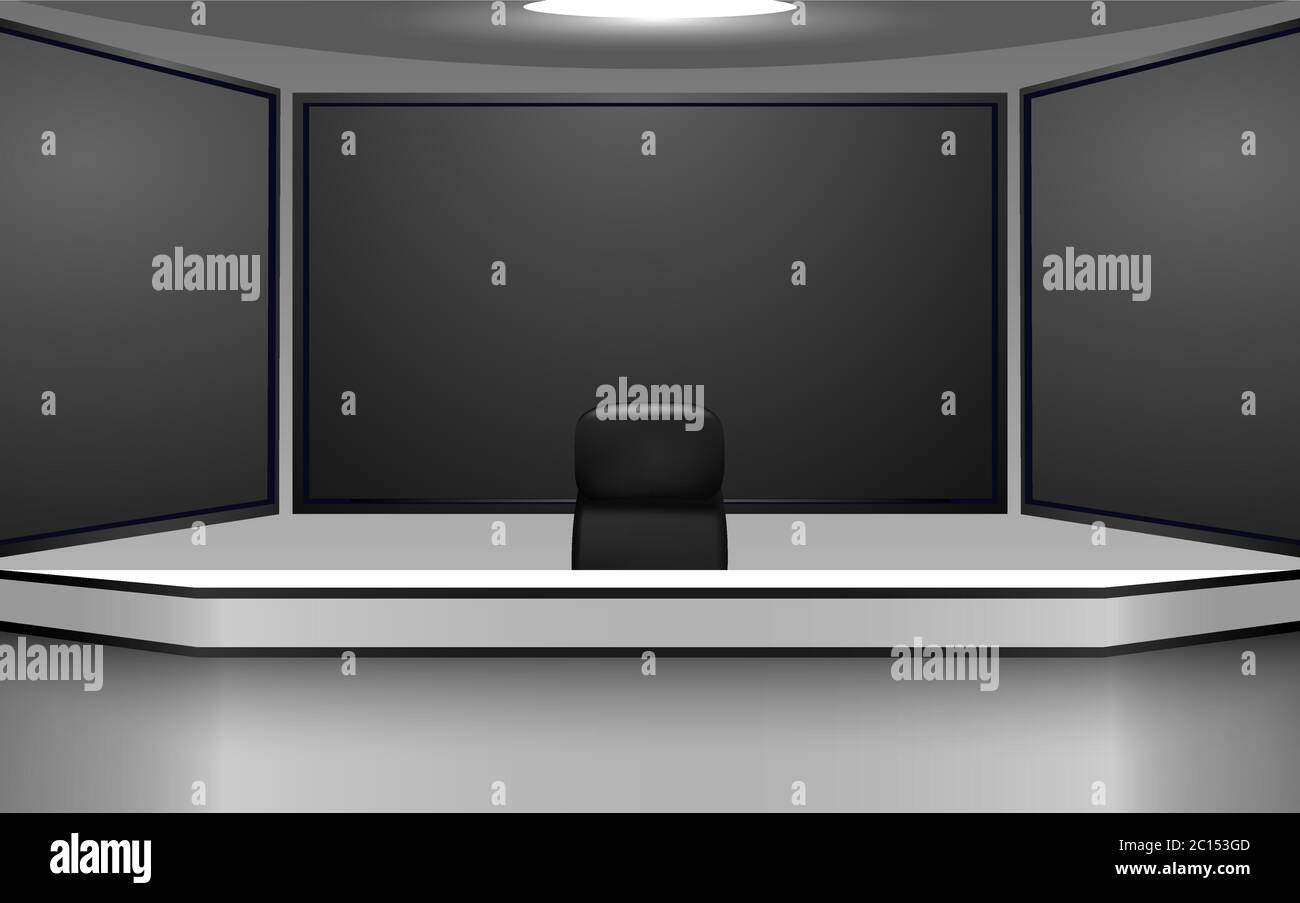 White Table And Lcds Background In The News Studio Room Stock Vector Image Art Alamy White Table And Lcds Background In The News Studio Room Stock Vector Image Art Alamy