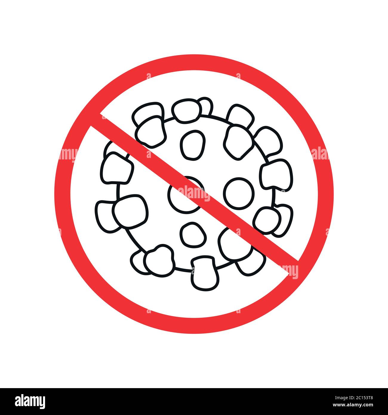 Caution coronavirus sign,  Stop coronavirus Stock Vector