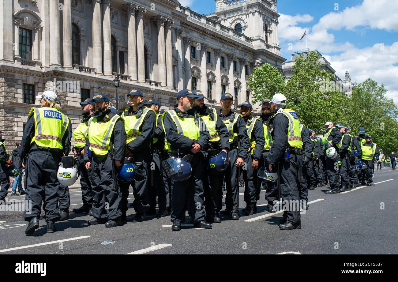 Riot police in Whitehall on standby to prevent Britain First far right ...