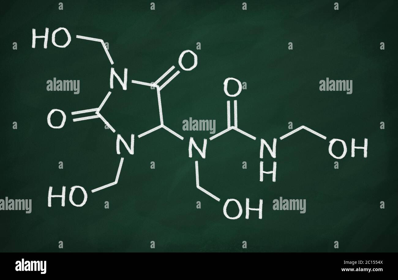 Structural model of Diazolidinyl urea Stock Photo Alamy