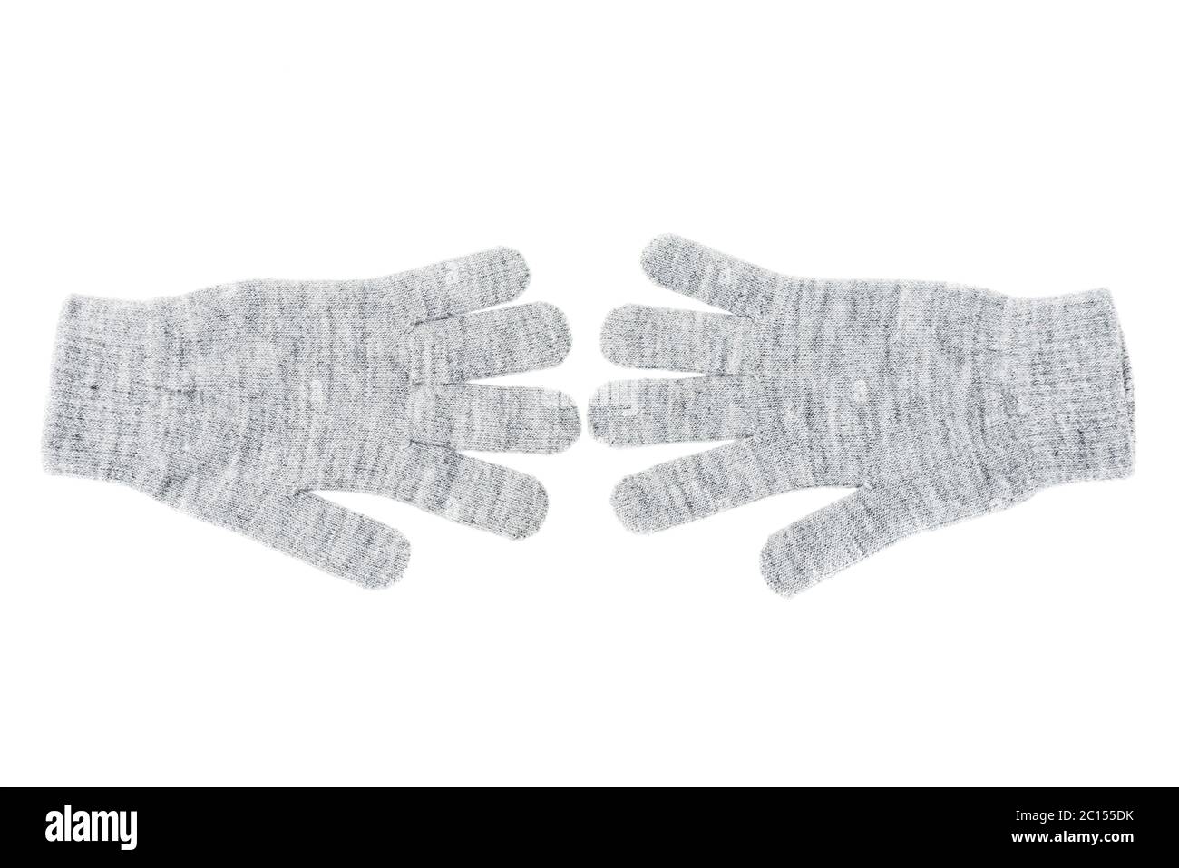 Wool gloves isolated Stock Photo