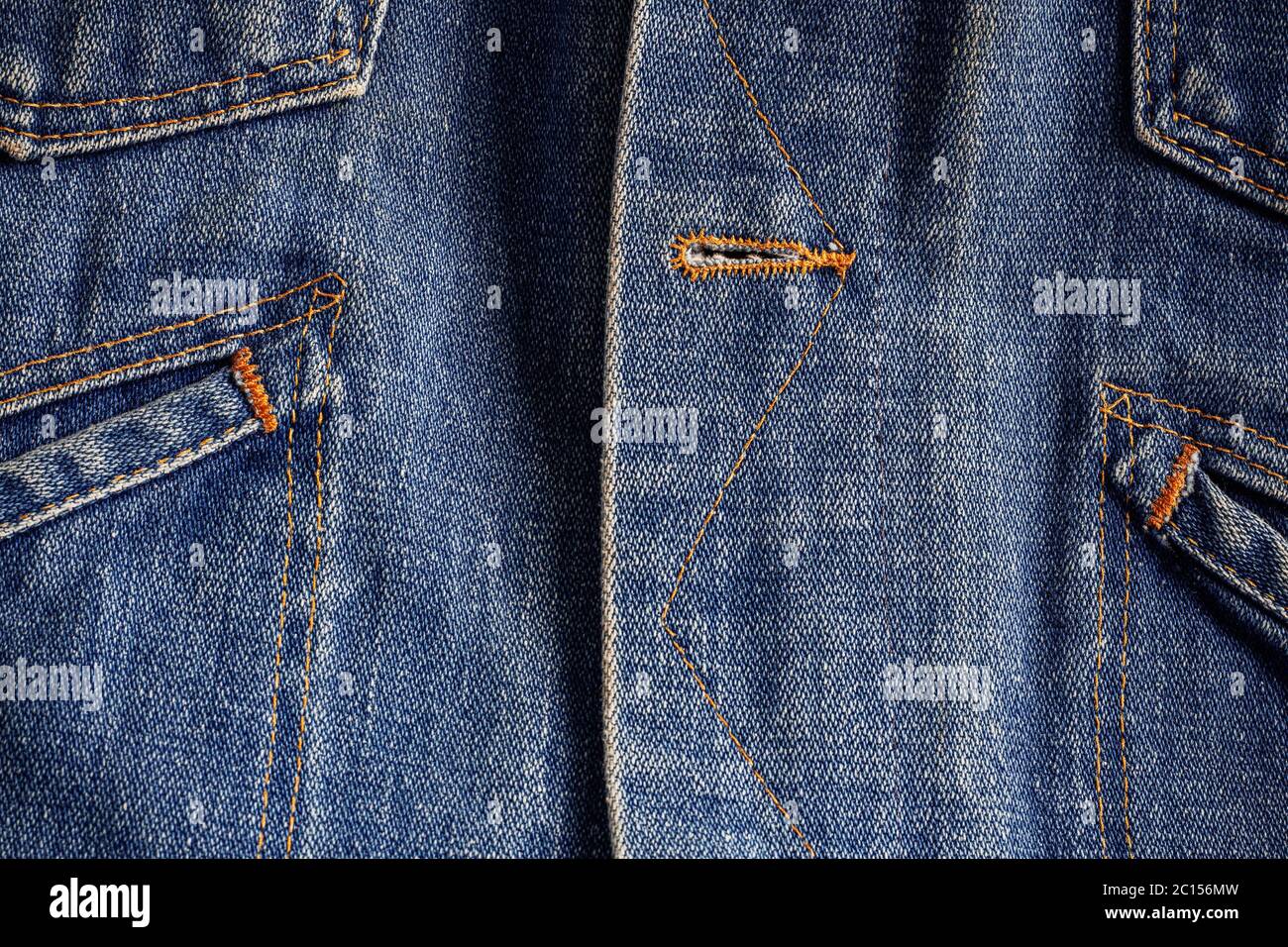 Textured of denim jacket Stock Photo - Alamy