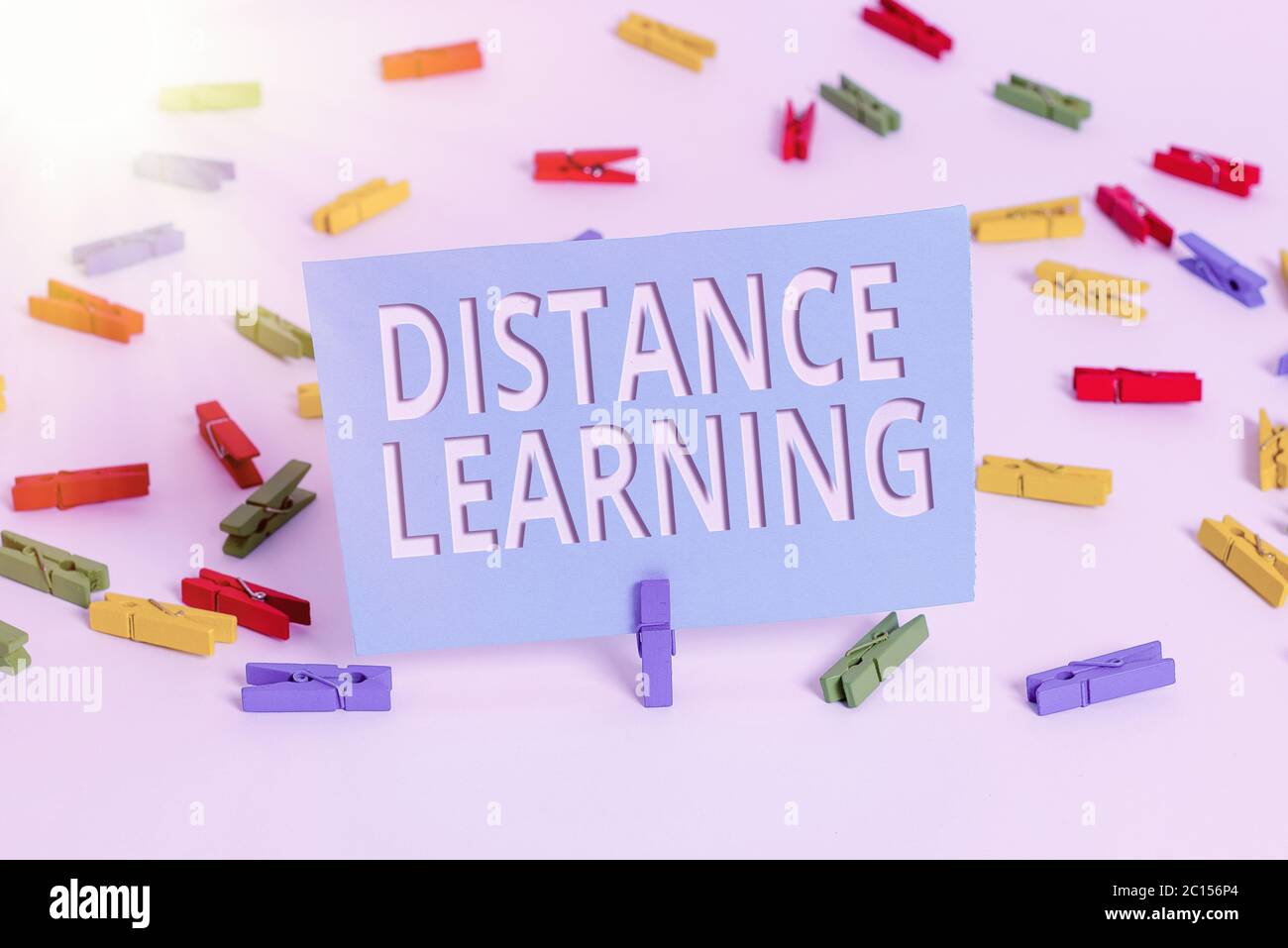 Text sign showing Distance Learning. Business photo text educational ...