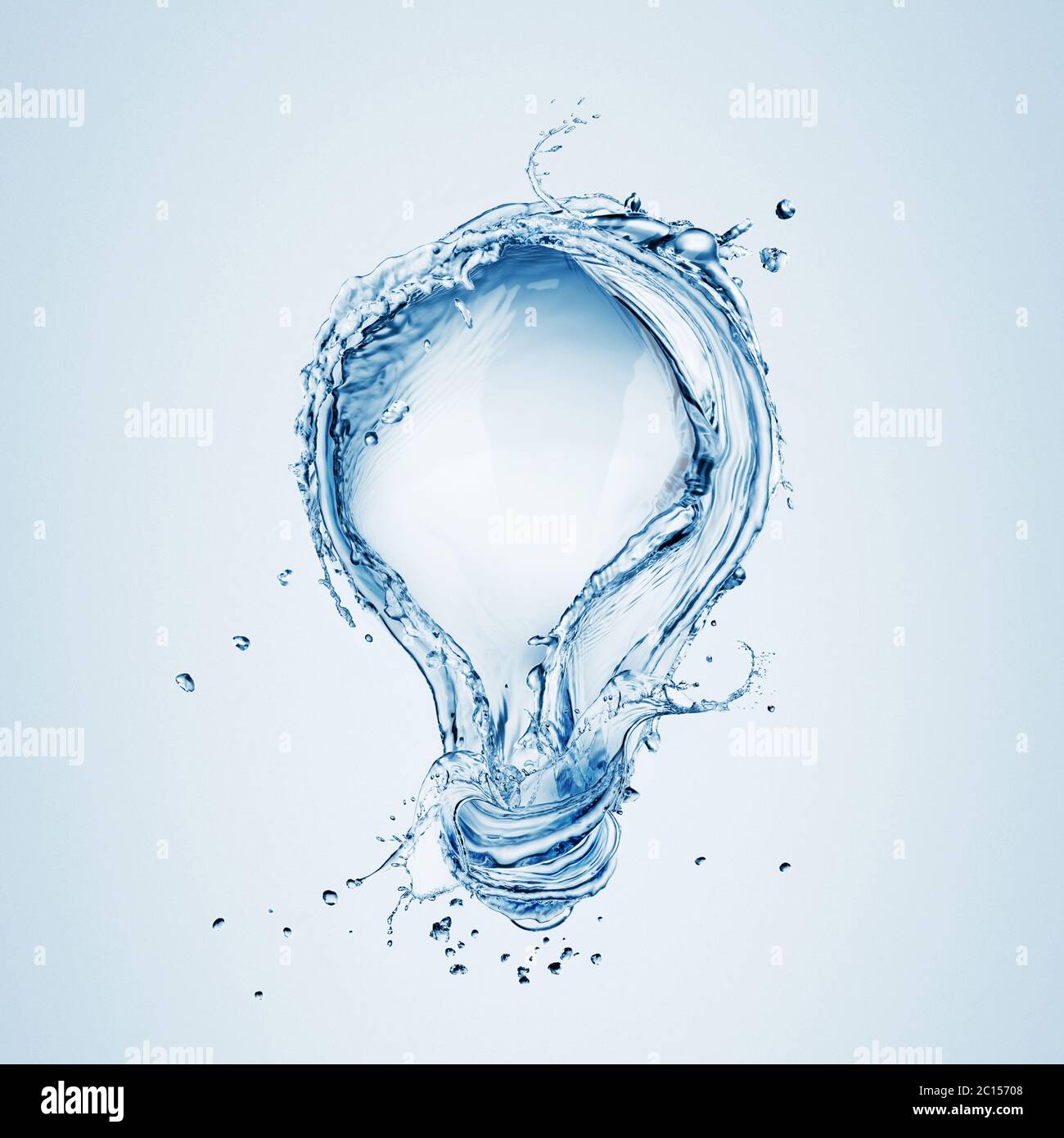 Light bulb from water splash Stock Photo - Alamy