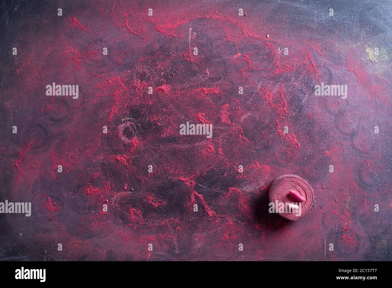 Red chalk dust Stock Photo Alamy
