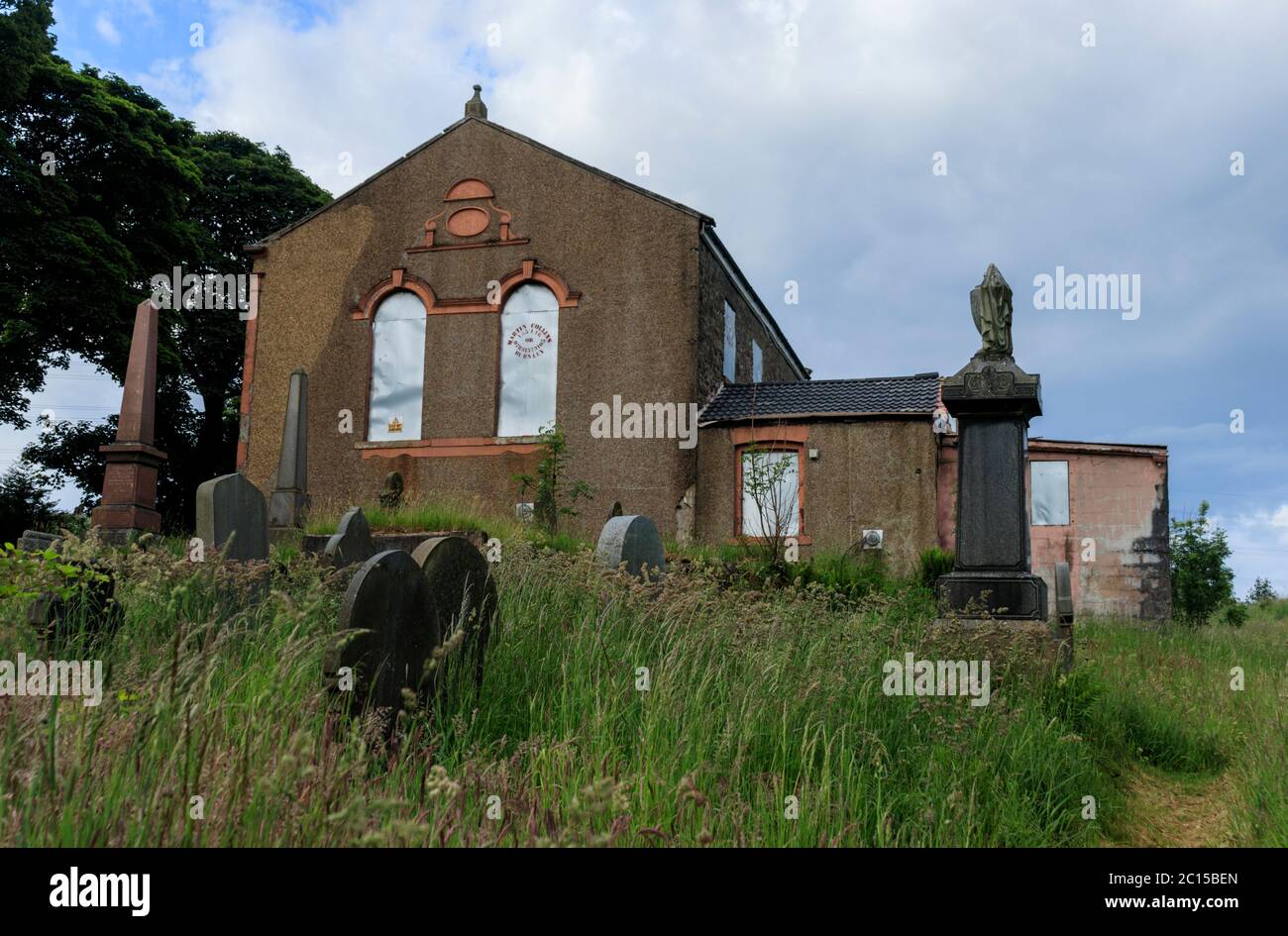 New Row Wesleyan Methodist Chapel. Heys Lane, Blackburn. Stock Photo