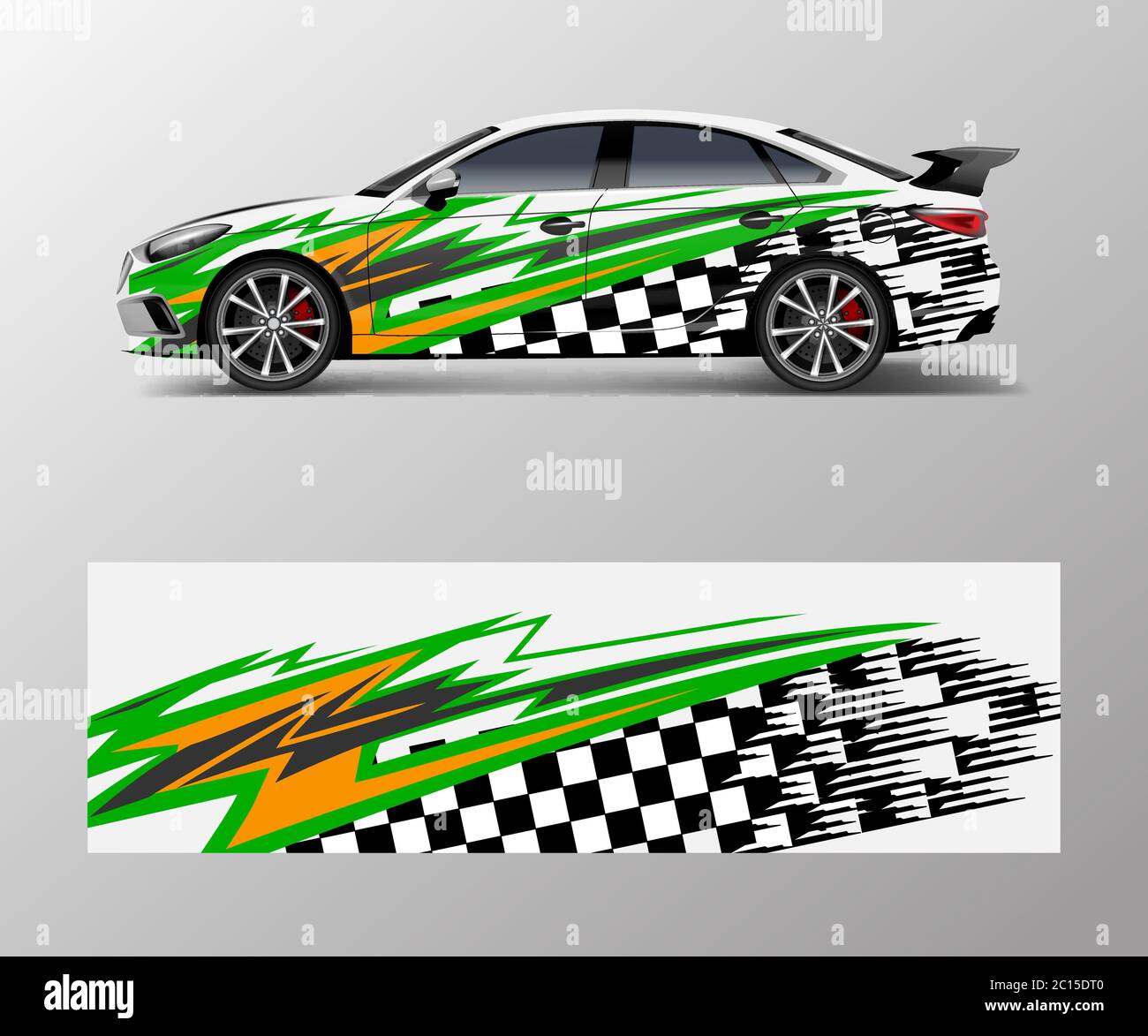 Sport car racing wrap design vector design abstract Racing graphic