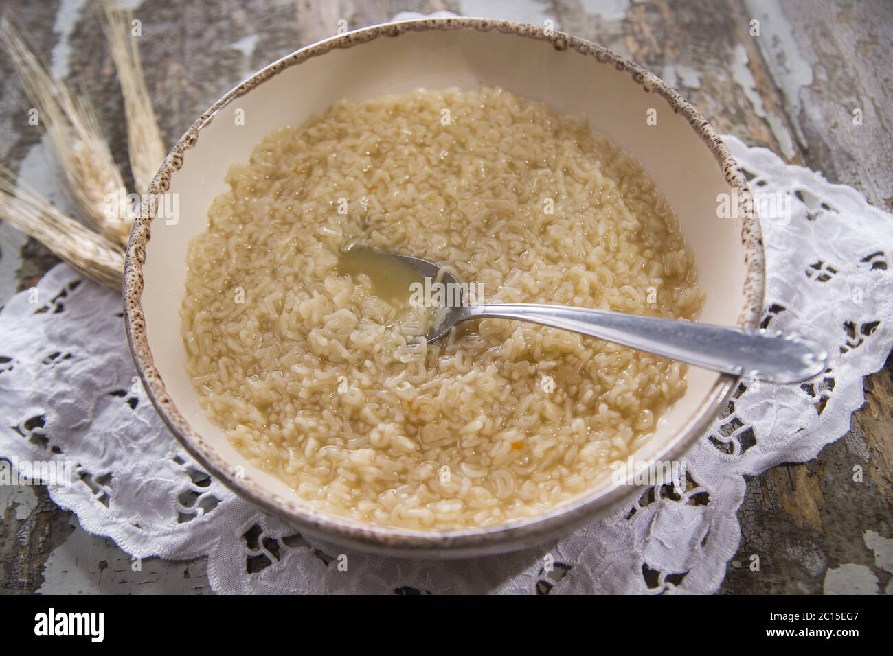 Soup for children Stock Photo - Alamy