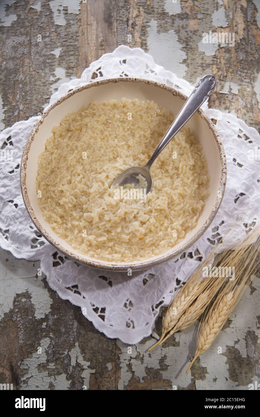 Soup for children Stock Photo - Alamy