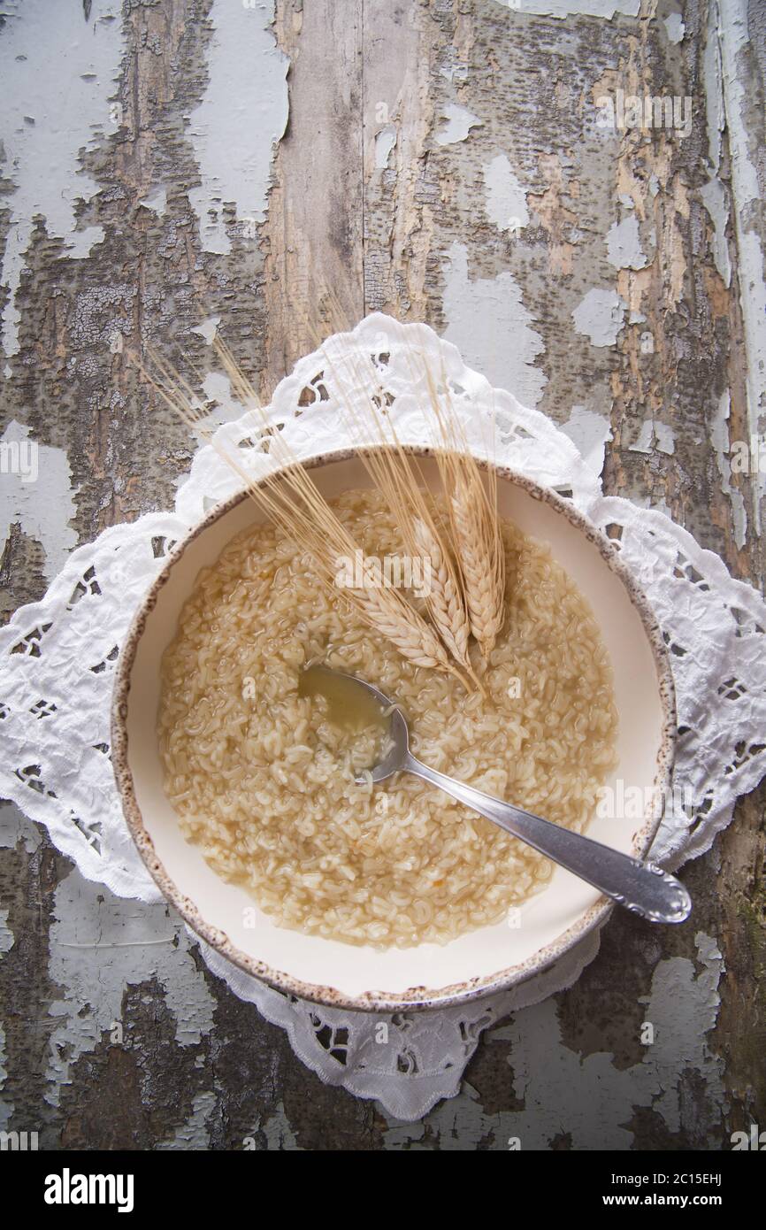 Soup for children Stock Photo Alamy