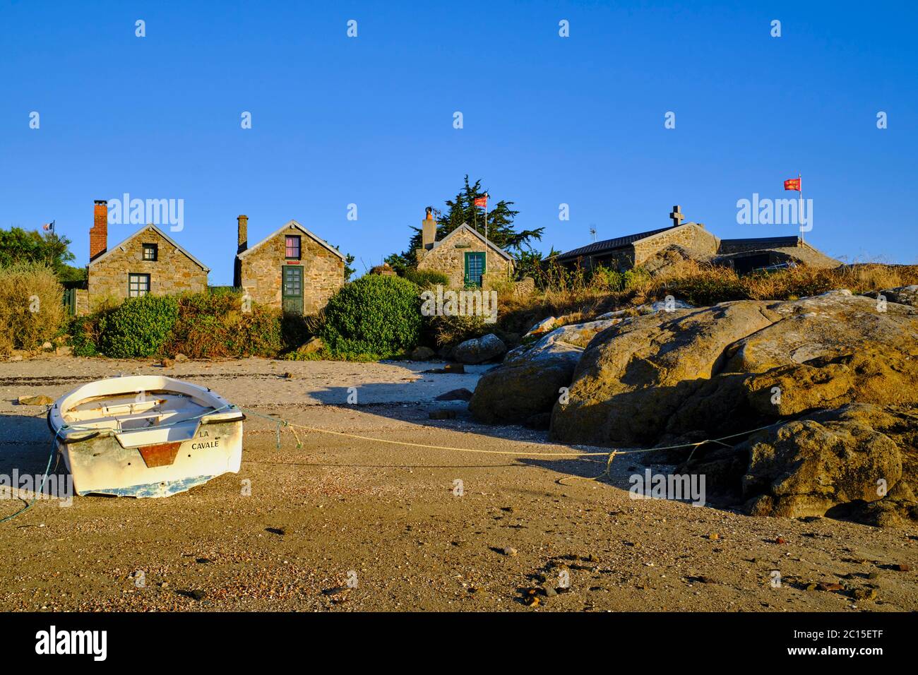 France, Normandy, Manche department, Chausey isands, Blainvillais village Stock Photo