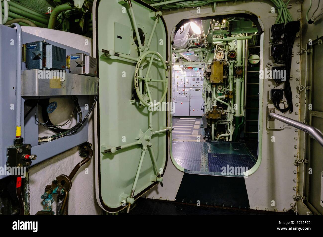 France, Normandy, Manche department, Cherbourg-Octeville, Cité de la Mer museum, former nuclear submarine Le Redoutable Stock Photo