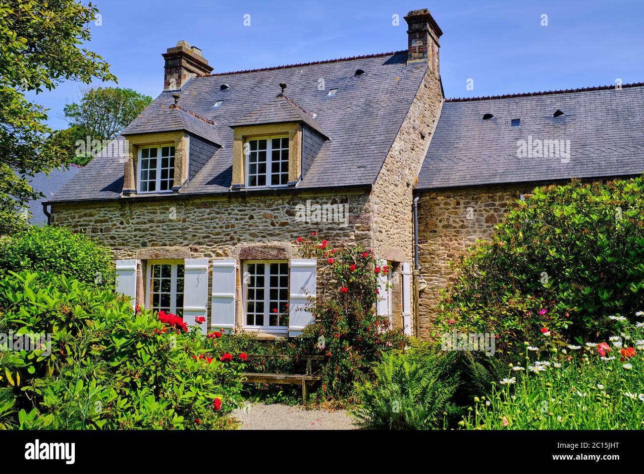 France, Normandy, Manche department, Cotentin, Cap de la Hague,  Omonville-la-Petite, Jacques Prévert House, museum dedicated to Jacques  Prévert Stock Photo - Alamy