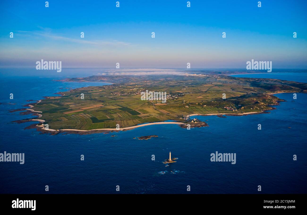 France, Normandy, Manche department, Cotentin, Cap de la Hague, tip of Cotentin and Goury lighthouse Stock Photo
