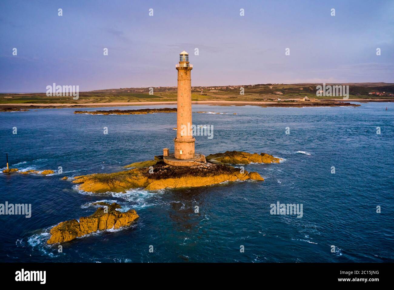 France, Normandy, Manche department, Cotentin, Cap de la Hague, Auderville, tip of Cotentin and Goury lighthouse Stock Photo