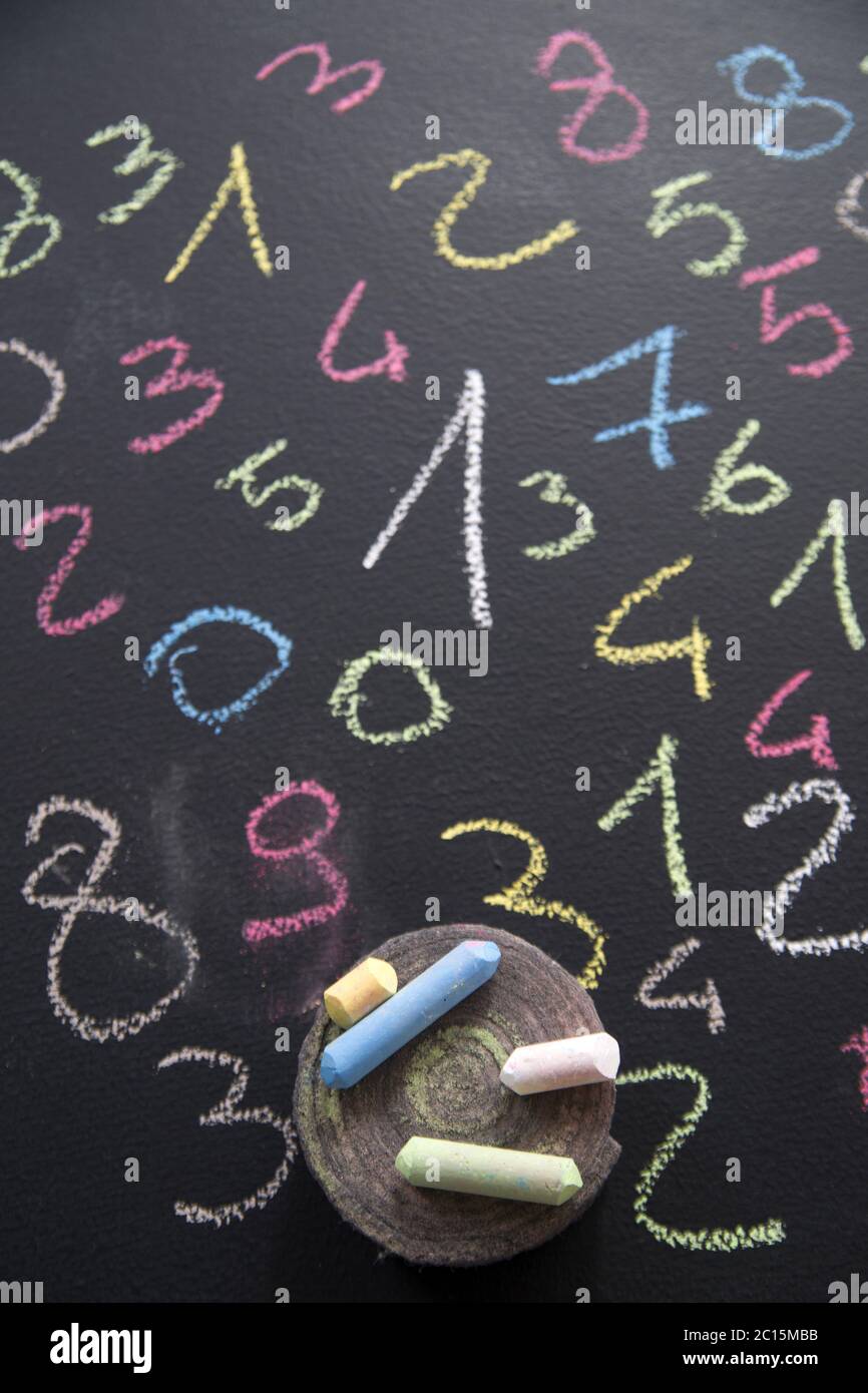 Various colored numbers Stock Photo - Alamy
