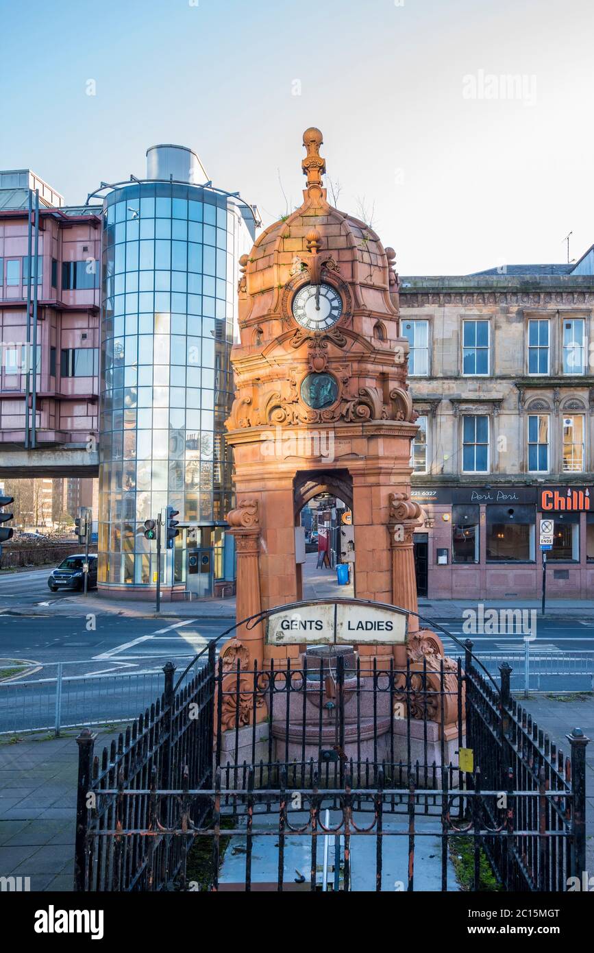 Cameron Memorial Fountain Sauchiehall Street, Charing Cross, Glasgow, Scotland Stock Photo