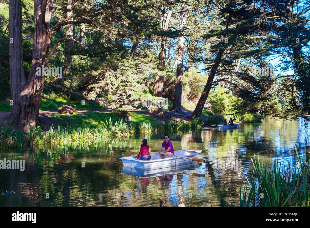 Golden Gate Park Boating in USA Stock Photo