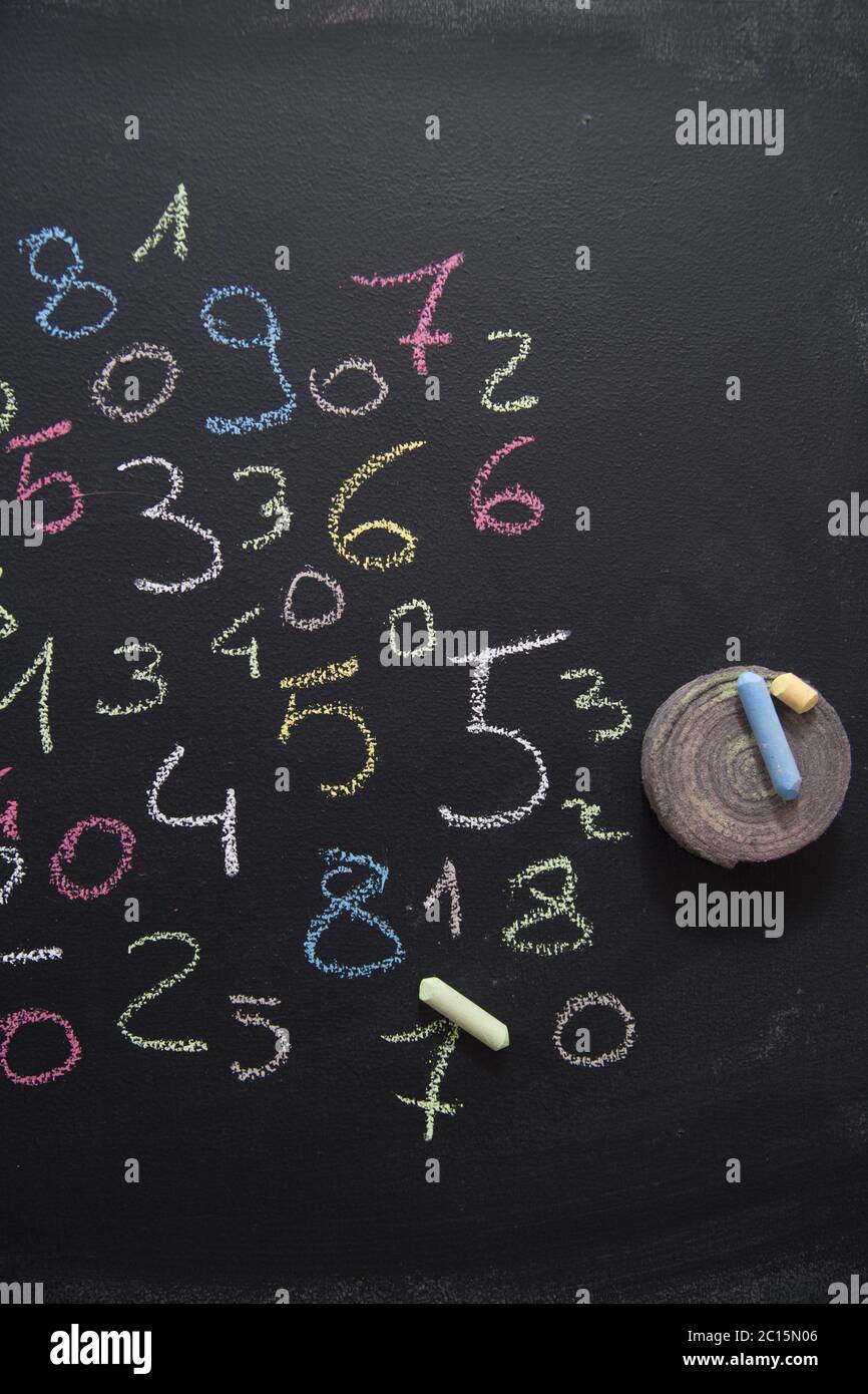 Various colored numbers Stock Photo - Alamy