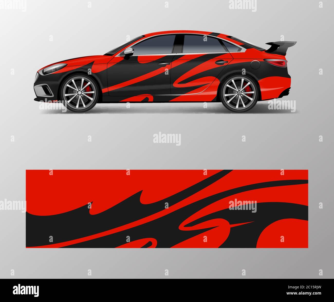 modern stripe for racing car wrap, sticker, and decal design vector ...