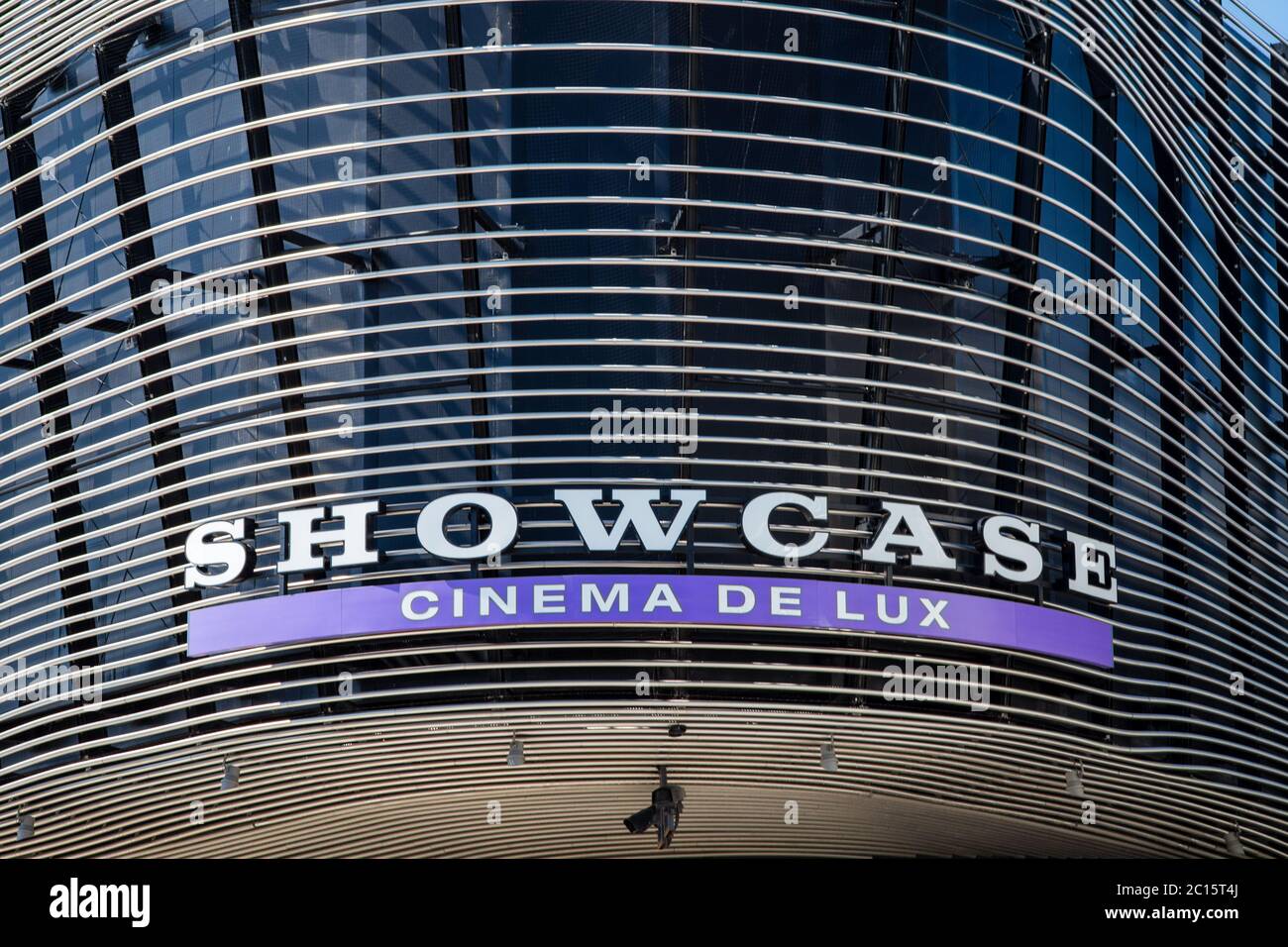 Showcase Cinema de lux sign at West Quay, Southampton Stock Photo