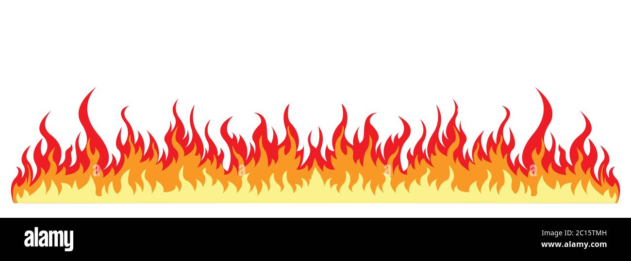 Fire Flame On White Background, Vector Design Stock Vector Image & Art -  Alamy