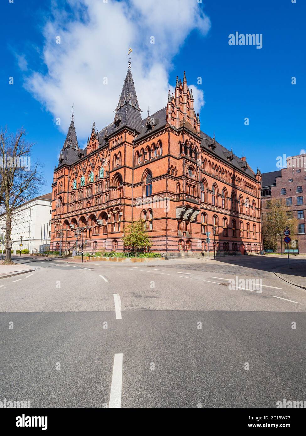 Historical building in the city Rostock, Germany Stock Photo - Alamy