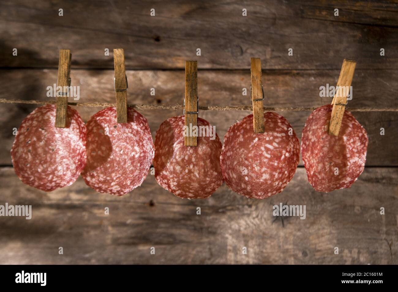 Salami hanging hires stock photography and images Alamy