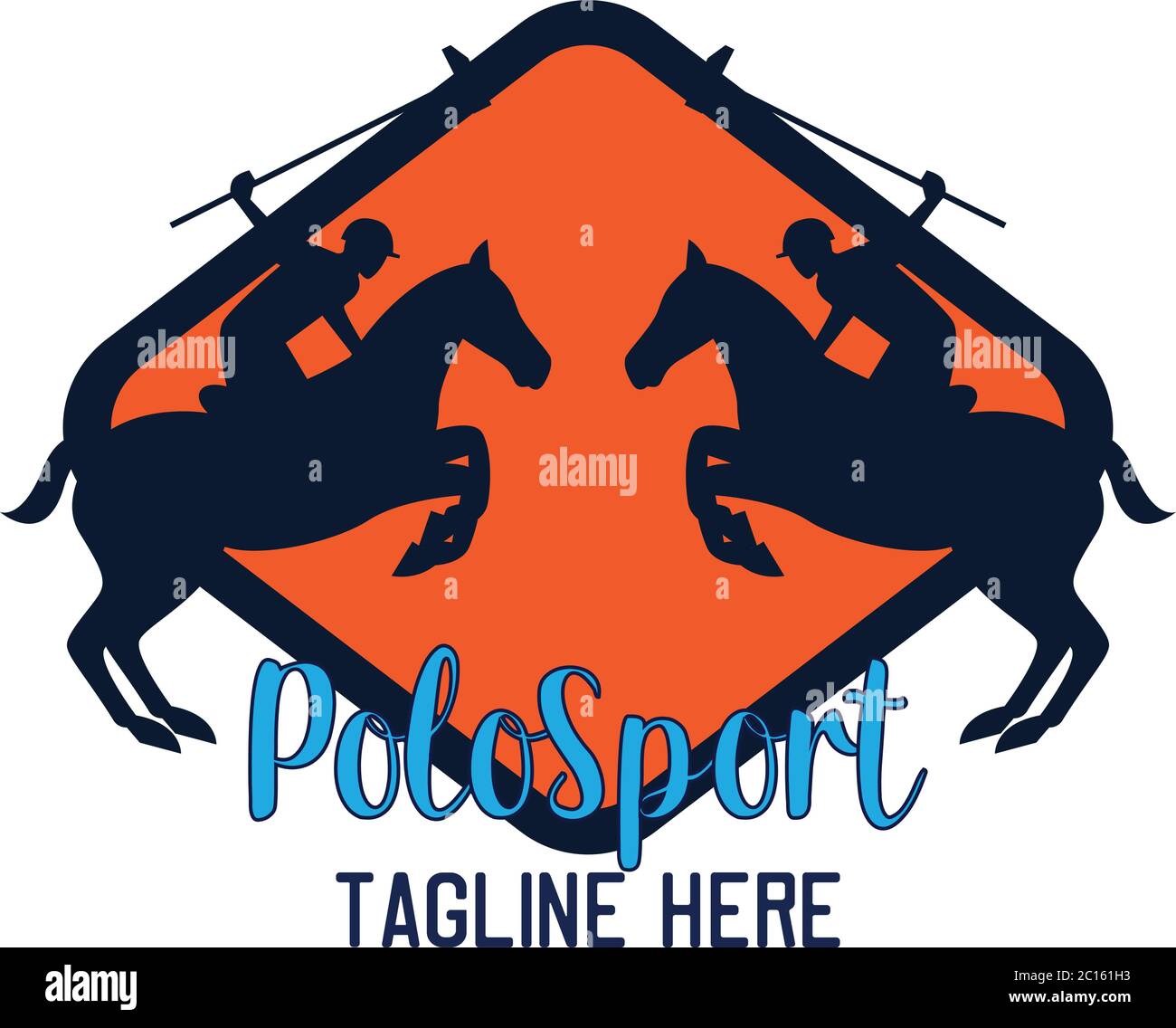polo sport logo with text space for your slogan / tag line, vector  illustration Stock Vector Image & Art - Alamy