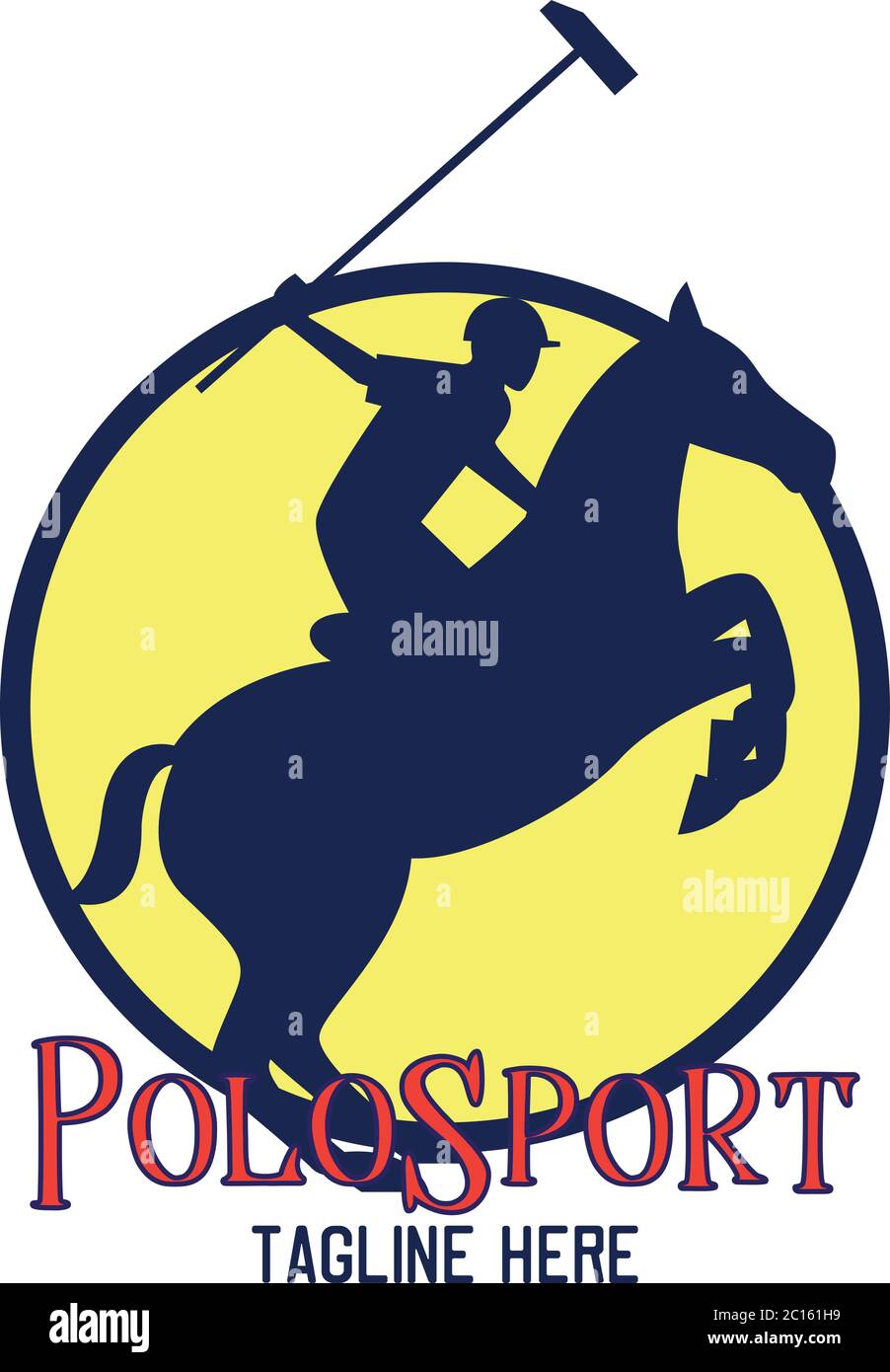 polo sport logo with text space for your slogan / tag line, vector  illustration Stock Vector Image & Art - Alamy