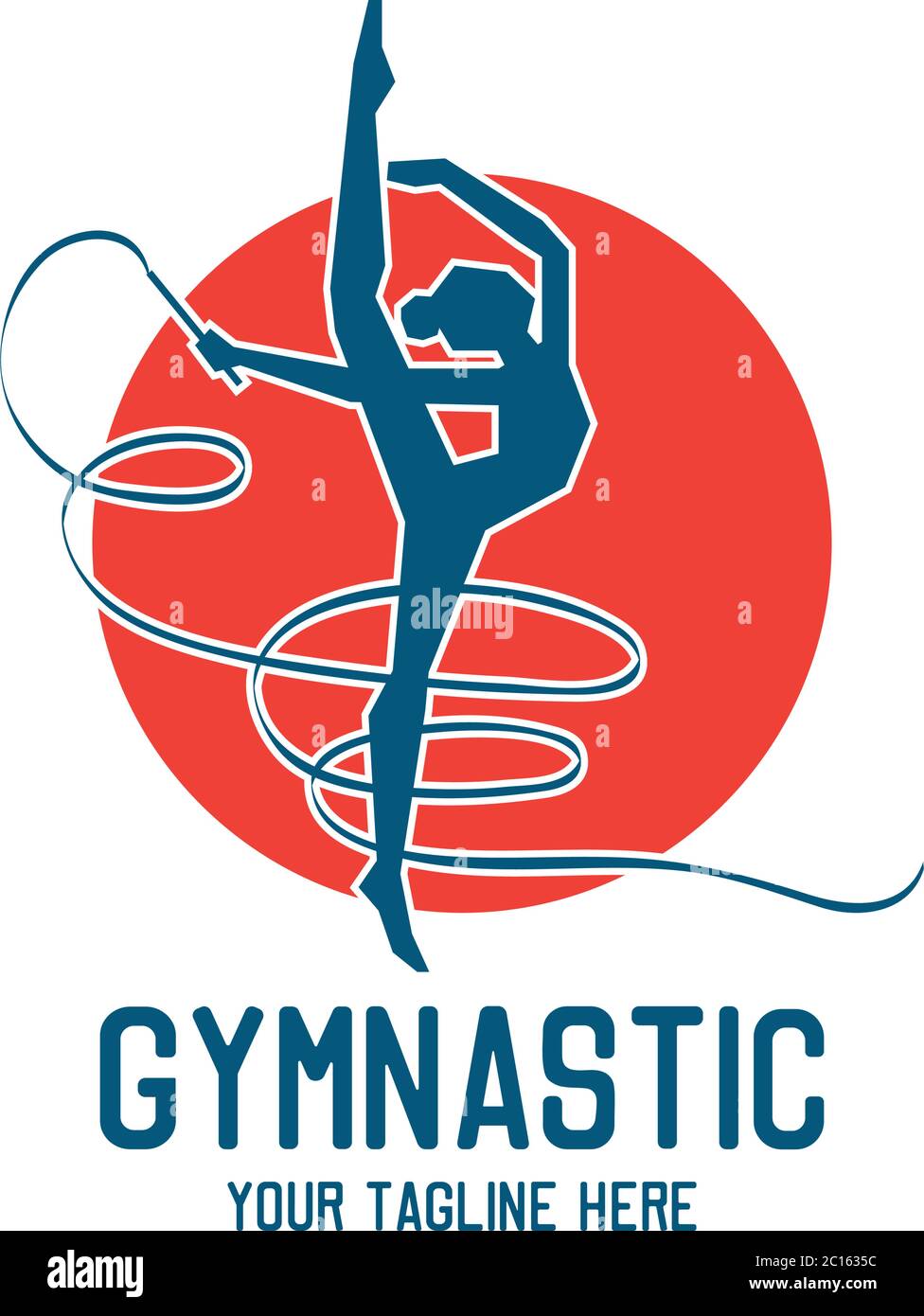 gymnastic sport logo with text space for your slogan / tag line, vector  illustration Stock Vector Image \u0026 Art - Alamy, image size:976x1390
