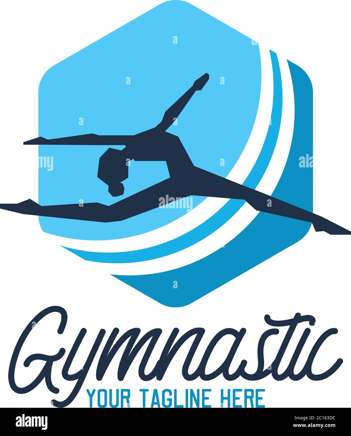gymnastic sport logo with text space for your slogan / tag line, vector  illustration Stock Vector Image \u0026 Art - Alamy, image size:1119x1390