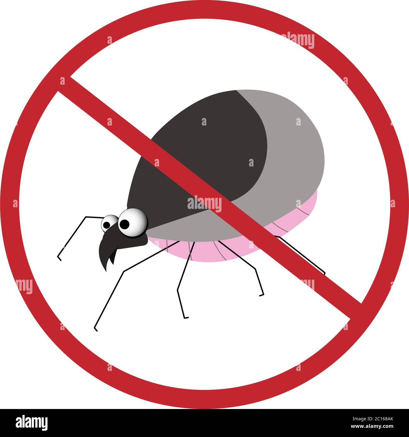 Tick parasite. Blood sucking insect. Insecticide. Peddlers of infection. Stock Vector