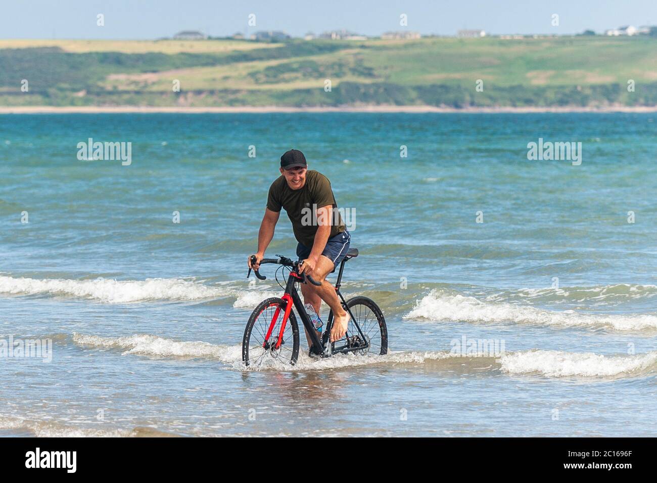 Tramore Beach Rides Tramore, Co. Waterford, Ireland. 14th June, 2020. Tramore Beach was ...