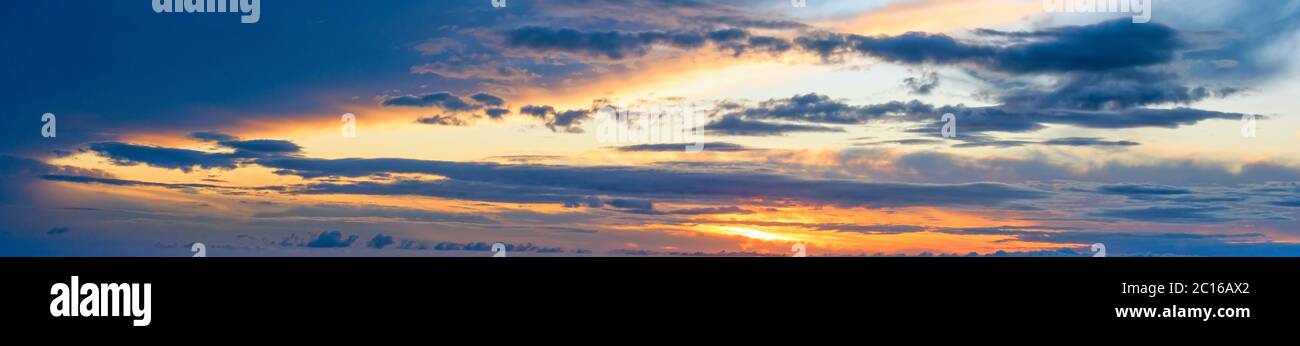 Sunrise sky panorama clouds hi-res stock photography and images - Alamy
