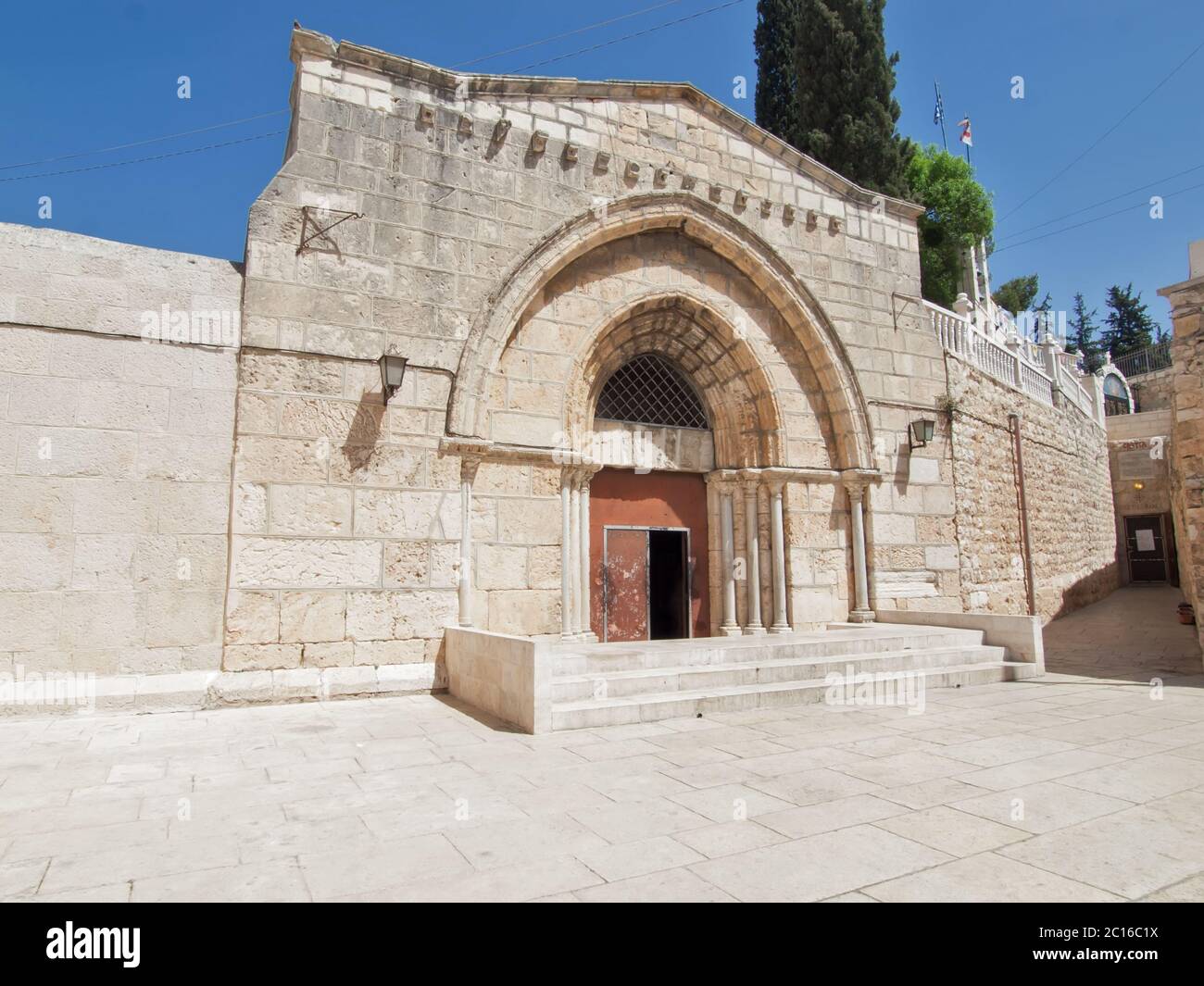 The Tomb of Mary. This is regarded to be the burial place of Mary, Mother of Jesus. Jerusalem, Israel. Stock Photo