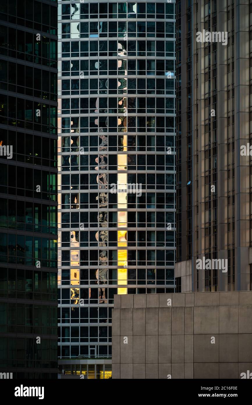 Abstract detail of building in Streeterville Stock Photo