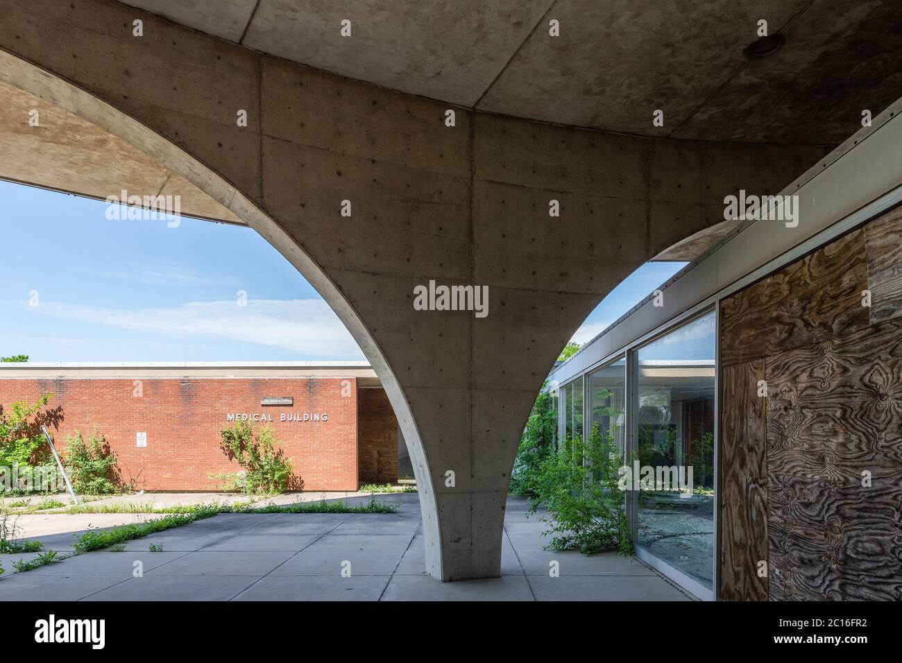 Elgin State Hospital designed by Bertrand Goldberg Stock Photo Alamy