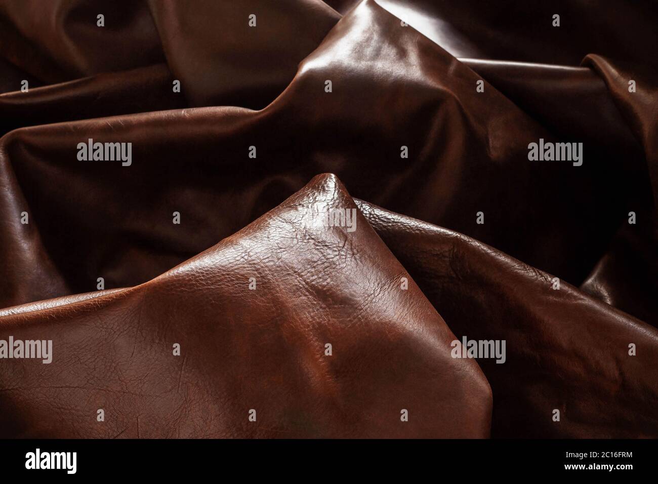 surface and shadow on leather. Stock Photo