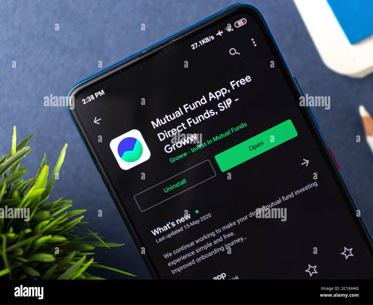 Assam India May 23 2020 Groww Mutual Fund App For Sip Free Direct Fund And Stock Trading Stock Photo Alamy