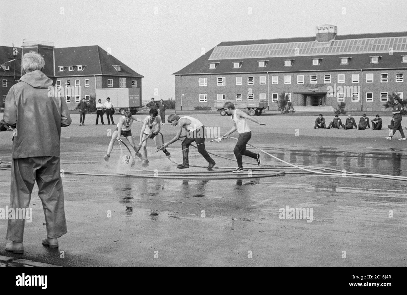 sports day, navy base, September 1981, Borkum Island, Lower Saxony, Germany Stock Photo