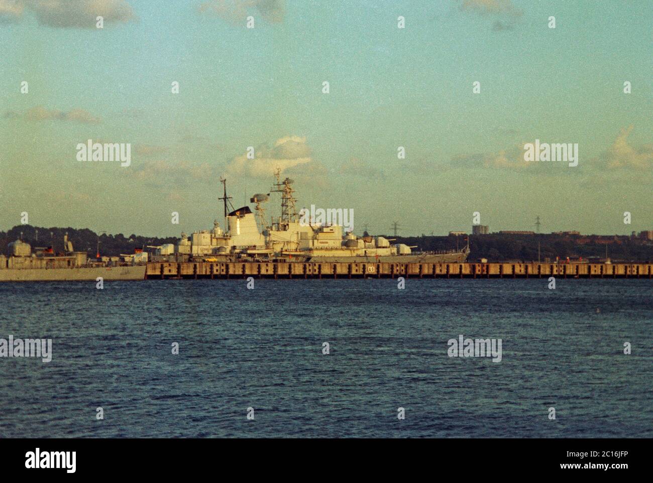 training ship Deutschland at navy base, October 1981, Kiel, Schleswig-Holstein, Germany Stock Photo